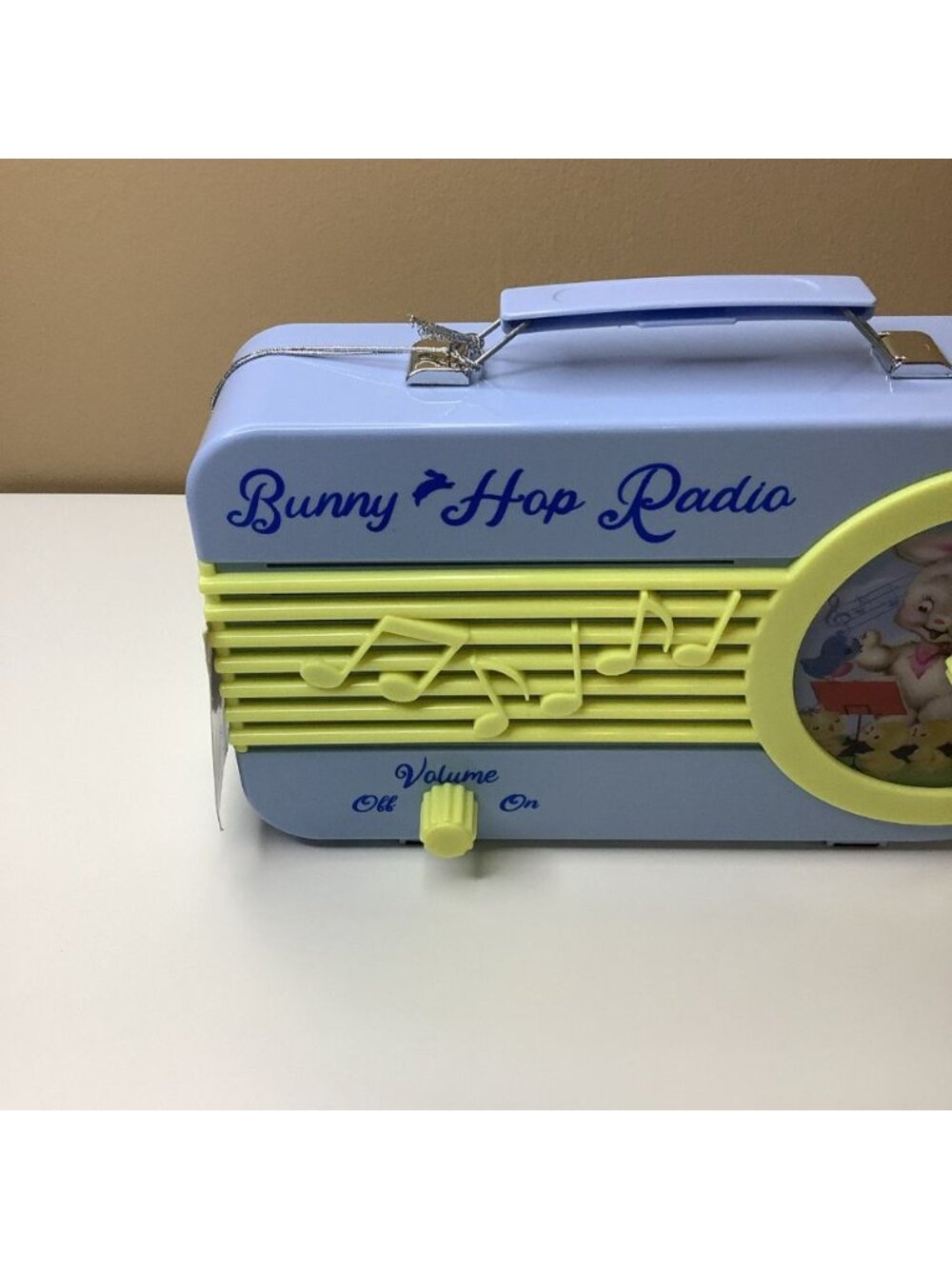Blue Mr. Cottontail Bunny Hop Radio Plays Music Easter Toy Talking - Picture 3 of 9